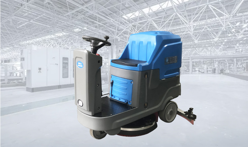 駕駛式洗地機使用